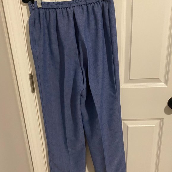 Vintage 3 Piece Sag Harbor Women's Blue‎ and Purple Blouse/Pant/Tank Set - Picture 4 of 11